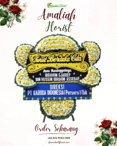 Papan Bunga Duka di Benjot